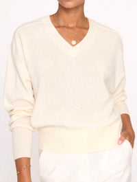 Brochu Walker - Leia Open Stitch V-Neck Sweater