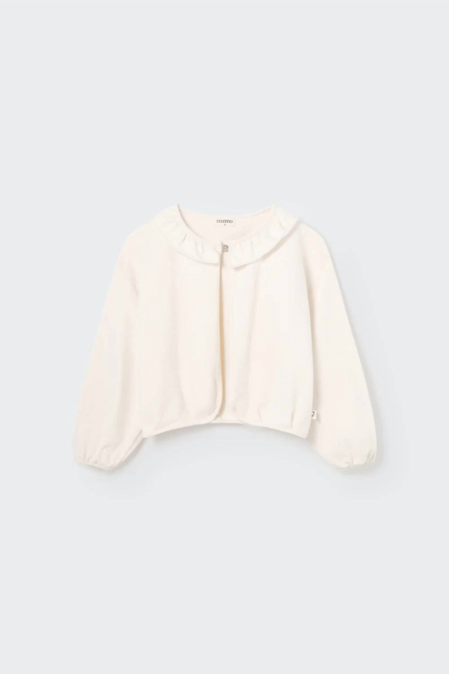 Cozmo - Girls' Soft Plush Flounce Jacket