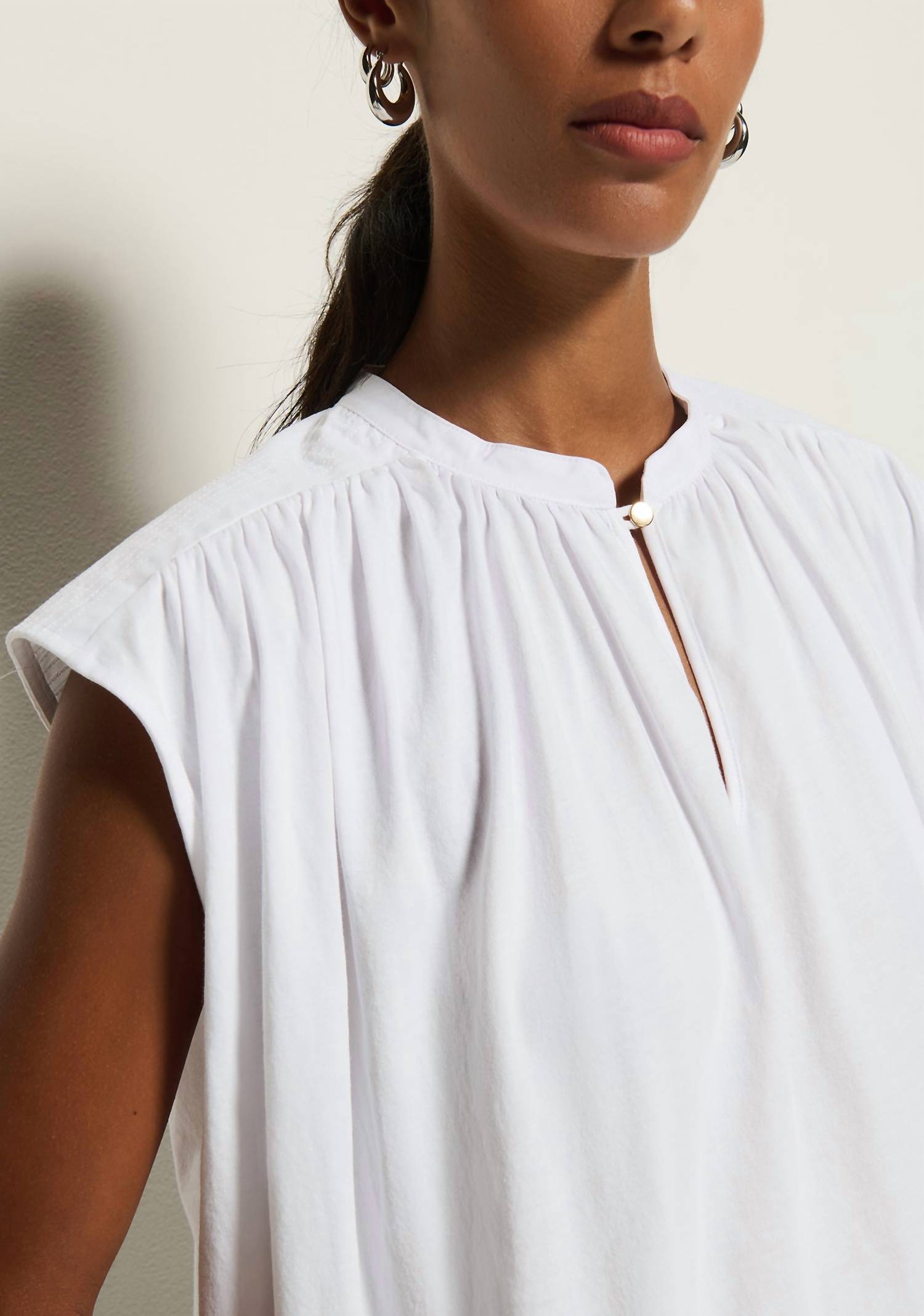 Nation Ltd - Cary Keyhole Cap Sleeve Top