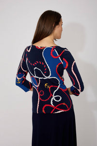 Frank Lyman - Casual Boat Neck Pullover Top