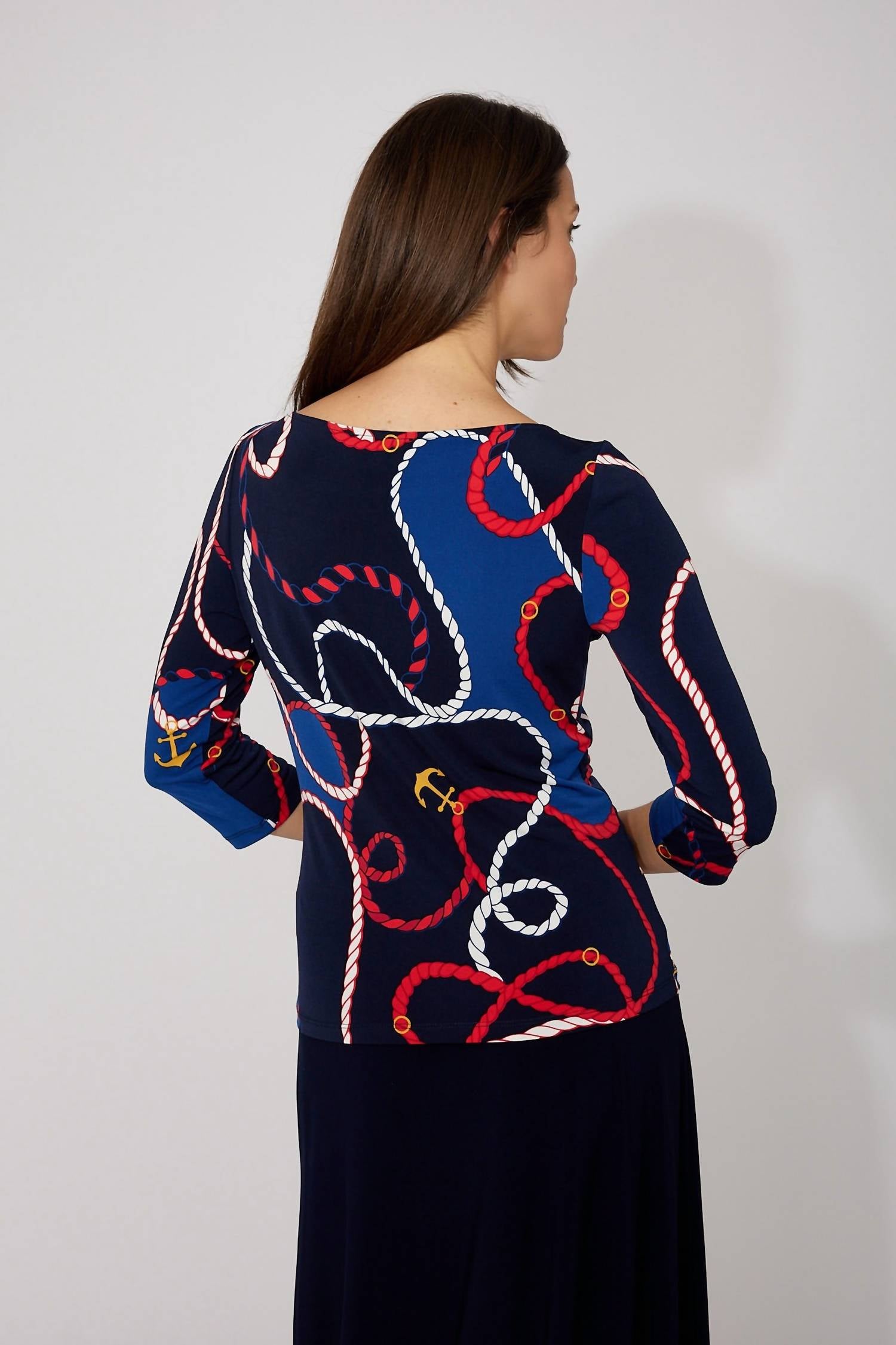 Frank Lyman - Casual Boat Neck Pullover Top