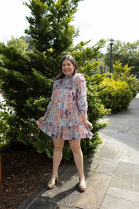 Fate - Ruffle Detail High Neck Tiered Dress