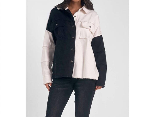 Elan - Colorblock Denim Jacket