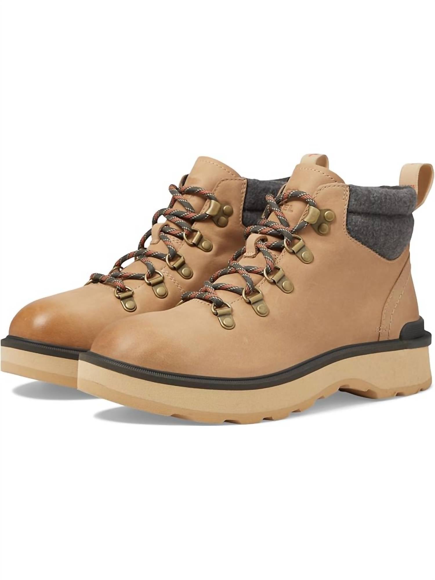 SOREL Women's Hi-Line Hiker Cozy Boots in canoe ceramic - women's shoe - alternate view