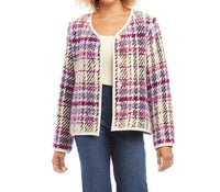 Karen Kane - Payson Plaid Boucle Jacket