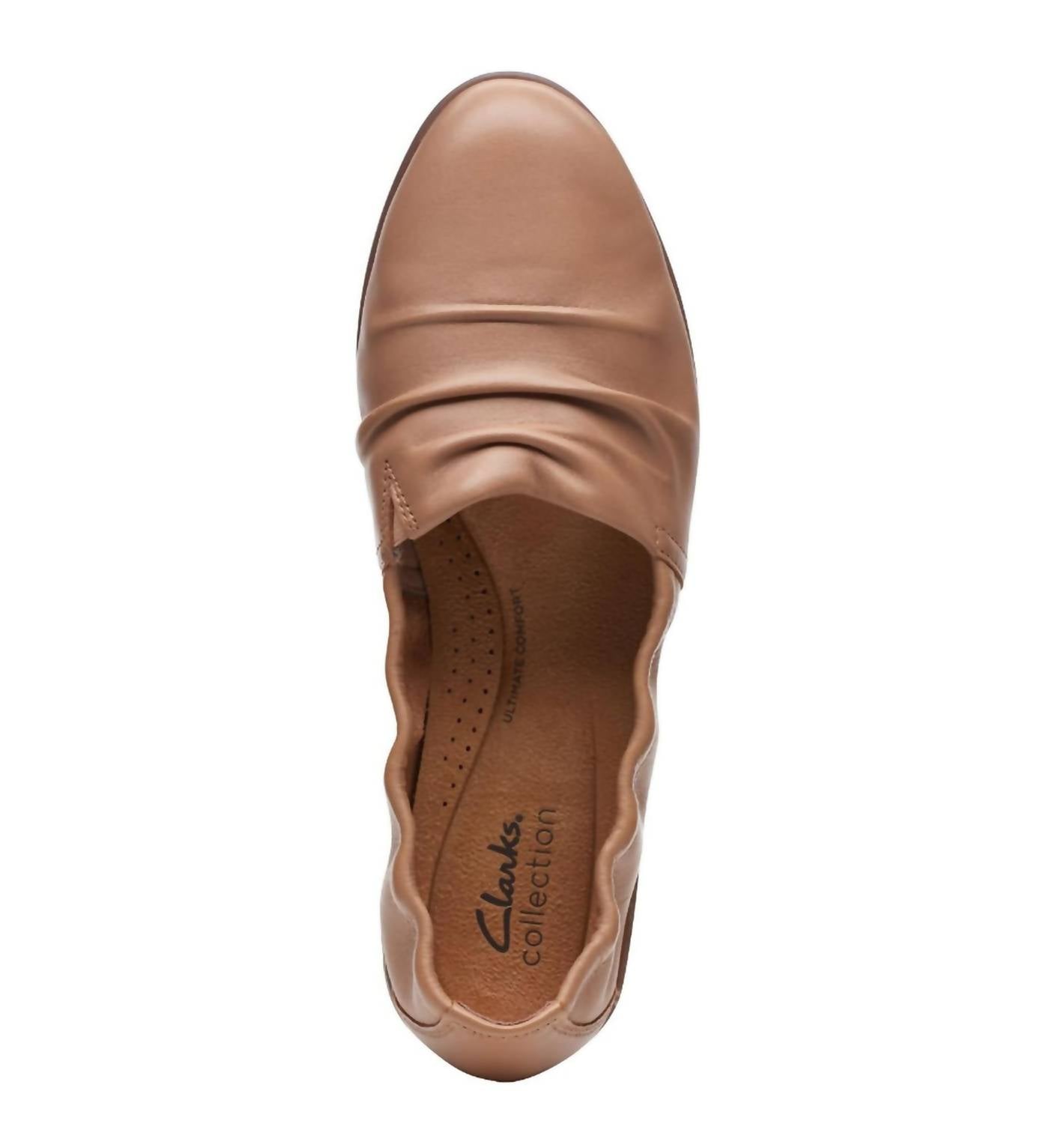 Clarks Women's Jenette Ruby Flats in praline leather - women's flats - view 6