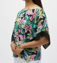Joseph Ribkoff - Chiffon Tropical Top