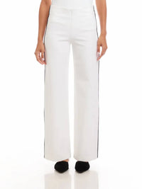 Karen Kane - Contrast Pipe Wide Leg Pant