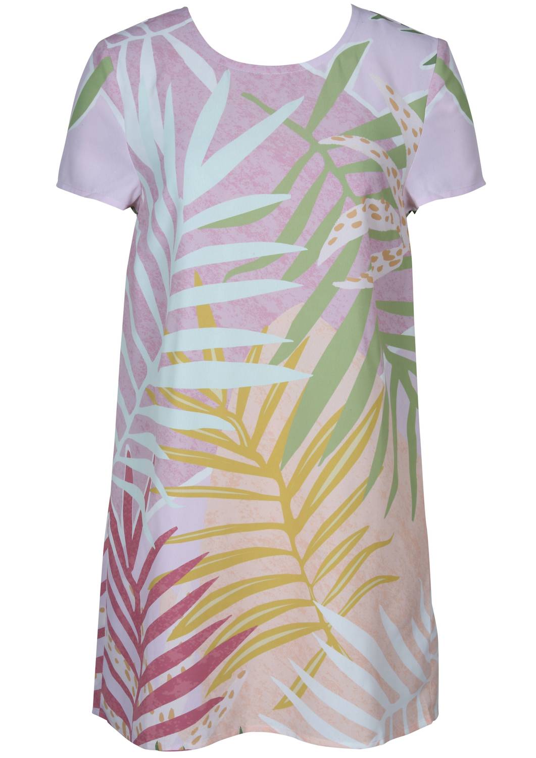 MINKPINK Palm Springs Tee Dress in multi - women's dress - detail view