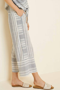 Hayden La - Paloma Stripe Wide Leg Jumpsuit Set