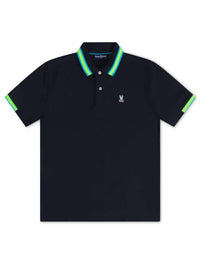 Psycho Bunny Woodstock Polo Top in navy - men's t-shirt