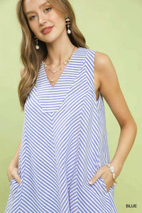 Umgee - A-line Striped Dress