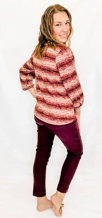 Multiples - Three Quarter Tuck Sleeve Top