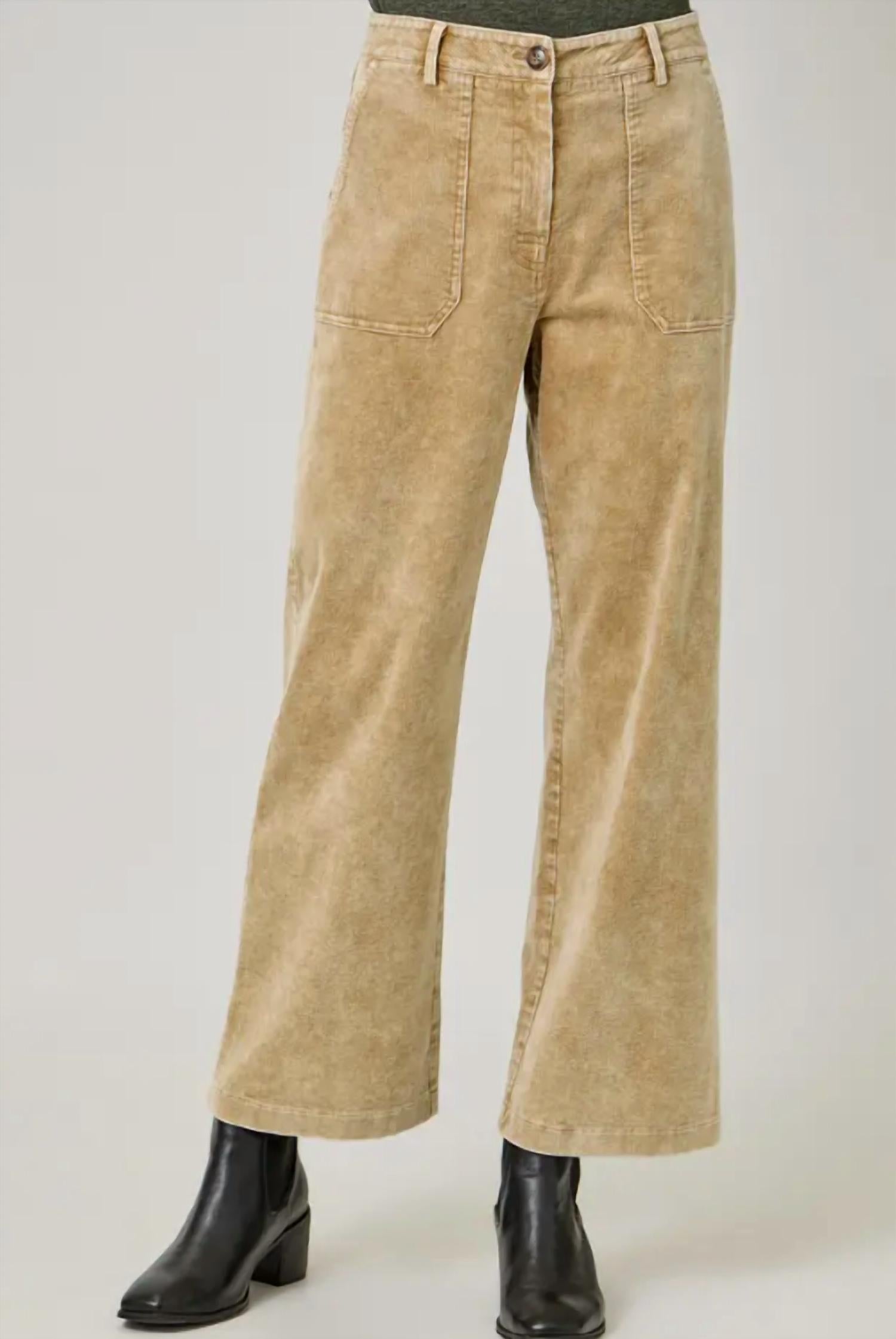 Mystree - Holly Washed Corduroy Trouser Pants