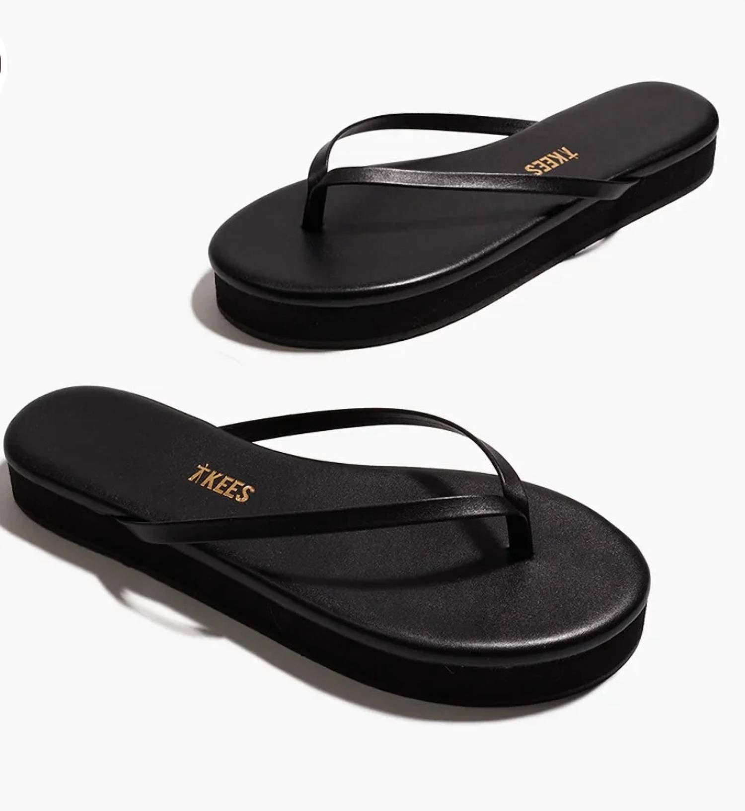 Tkees - Women's Lilly Platform Sable Sandal