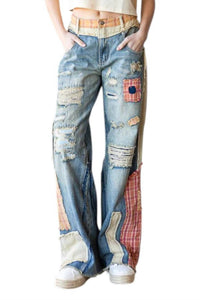 Oli & Hali - Let's Patch Things Up Denim Pants