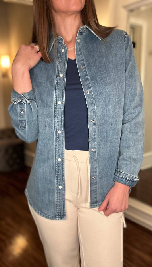 Yest - Robin Denim Polo Shirt