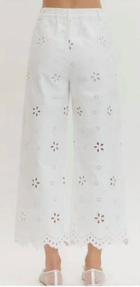 Entro - Eyelet Denim Pants