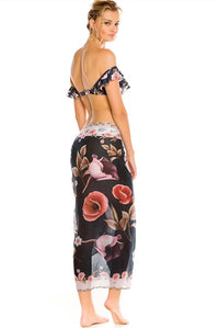 Agua Bendita - Women's Marine Jasmine Cover Up Sarong