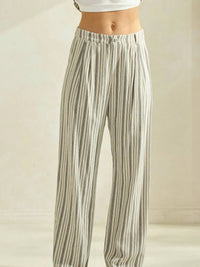 Able - Striped Linen Blend Trouser Pants