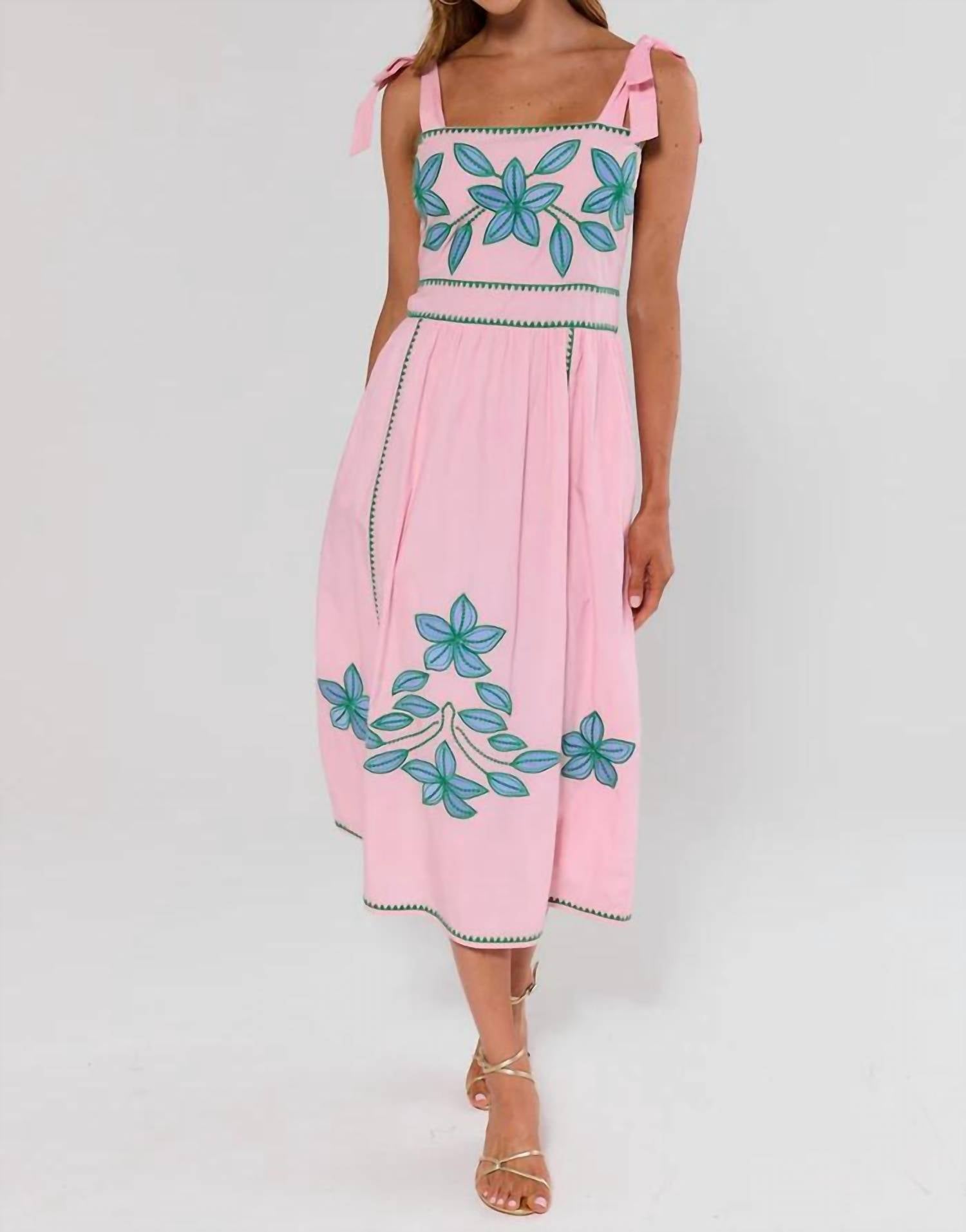 Thml - Embroidered Midi Dress