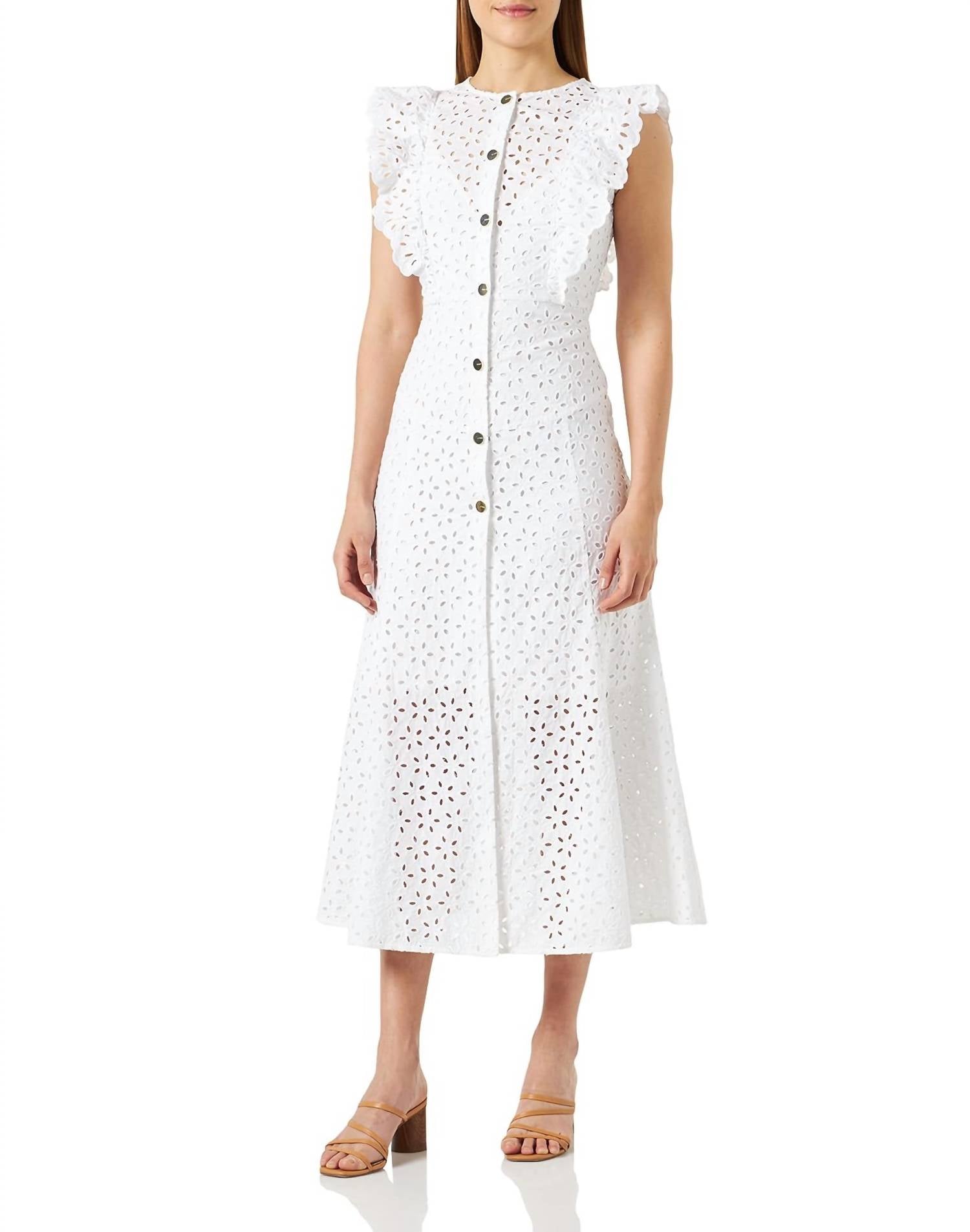 Pinko - Eyelet Maxi Dress