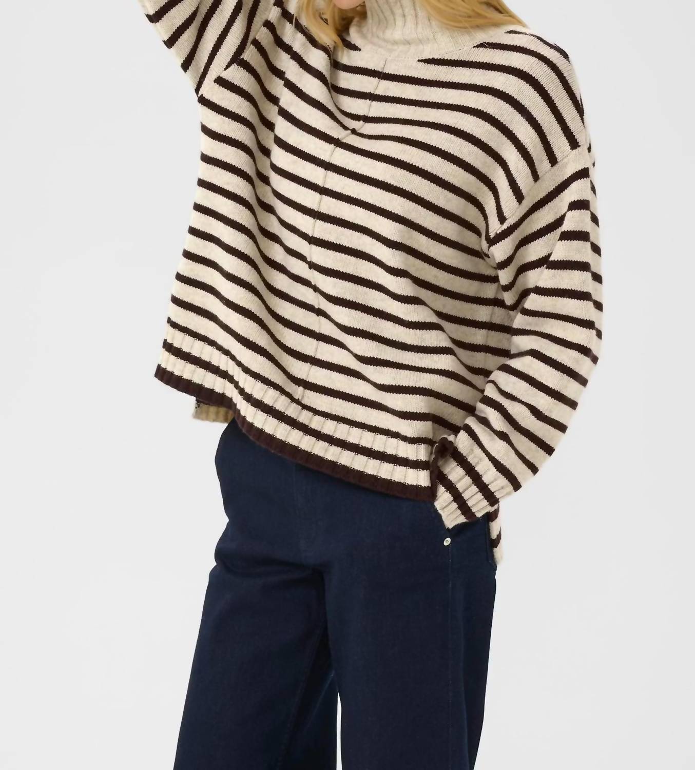 Part Two Lilye Pullover Sweater in french oak ganache - women's sweater
