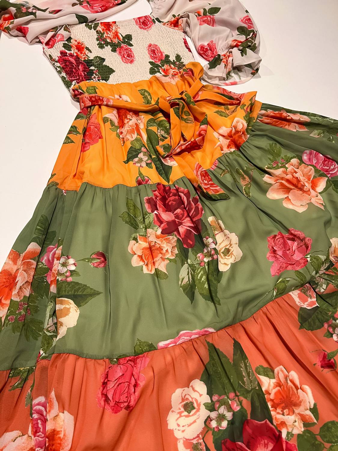 Little Secret Of Mine - Tiered Midi Dress With Sleeves