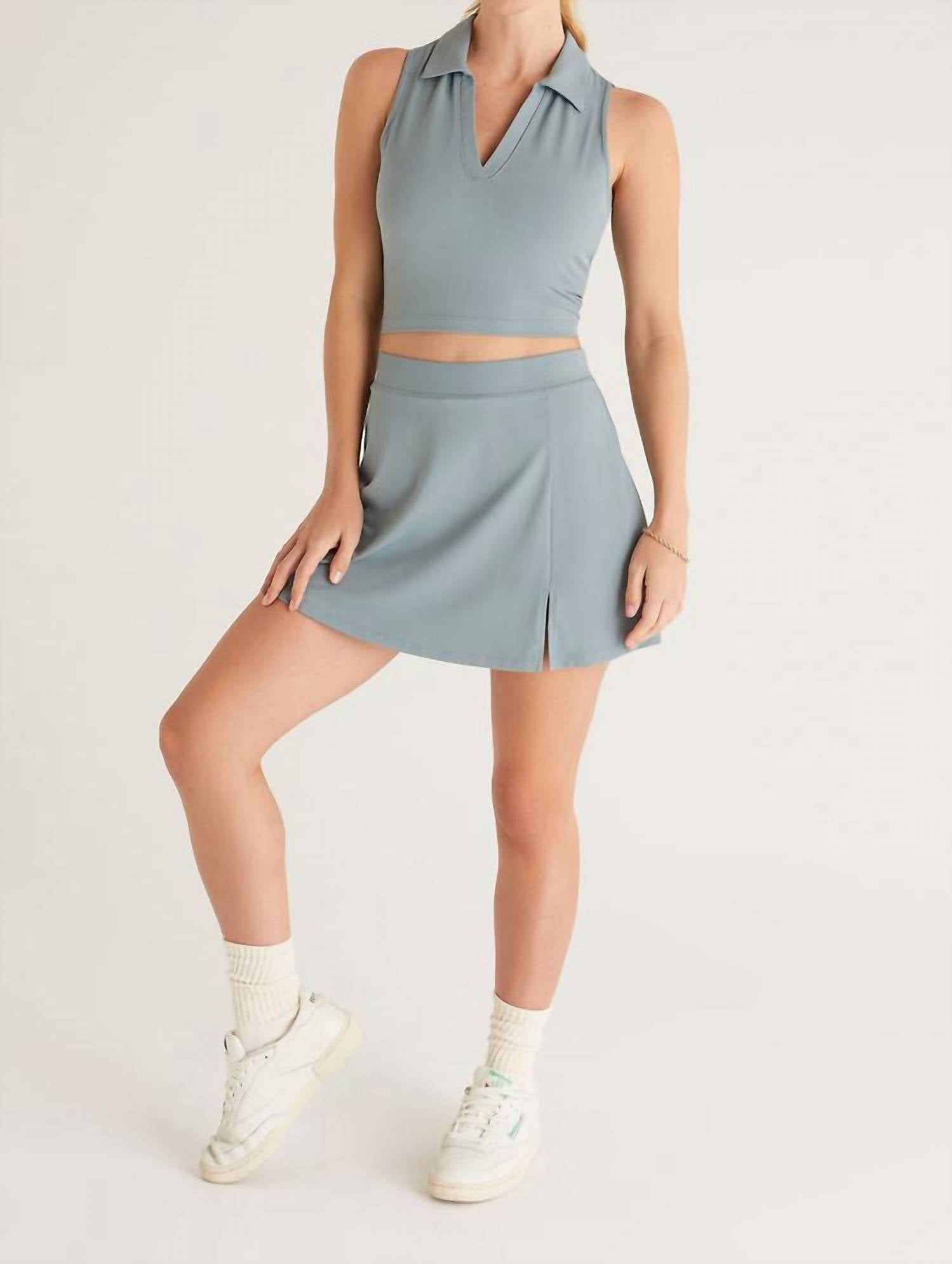 Z Supply - Sage Ash Hit The Court Skort