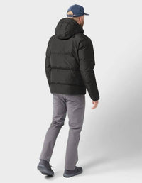 stio Men's Colter Windstopper Down Jacket in raven - men's jacket - detail view