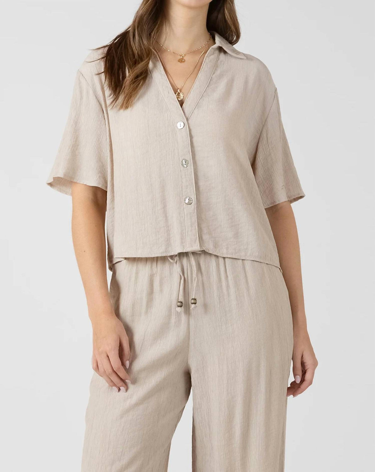 Dex - Short Sleeves Blouse
