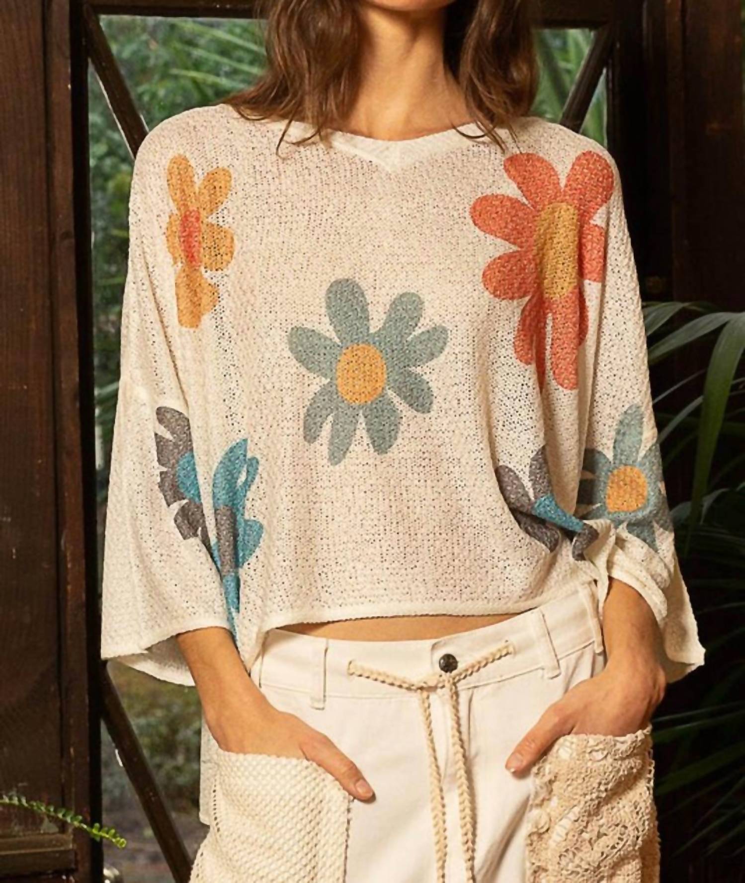 Pol - Knit Daisy Sweater