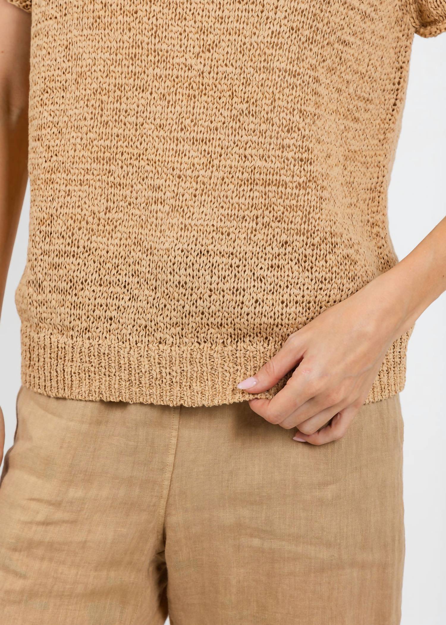 Elliott Lauren - Boatneck Tape Yarn Sweater