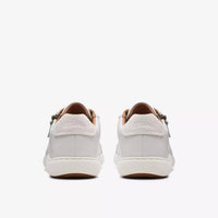 Clarks Women's Nalle Lace Sneakers in white leather - women's sneaker - view 5