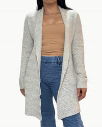 Oats Cashmere - Dais Longline Silhouette Cardigan