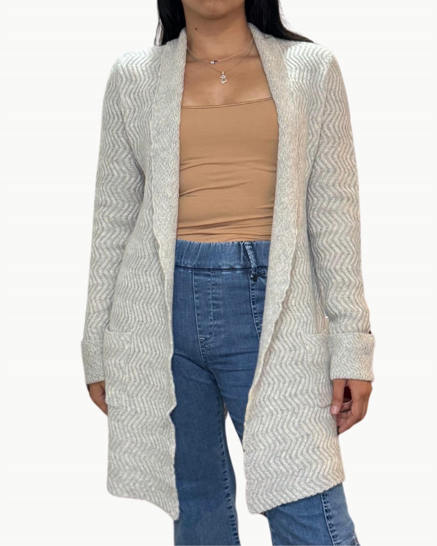 Oats Cashmere - Dais Longline Silhouette Cardigan