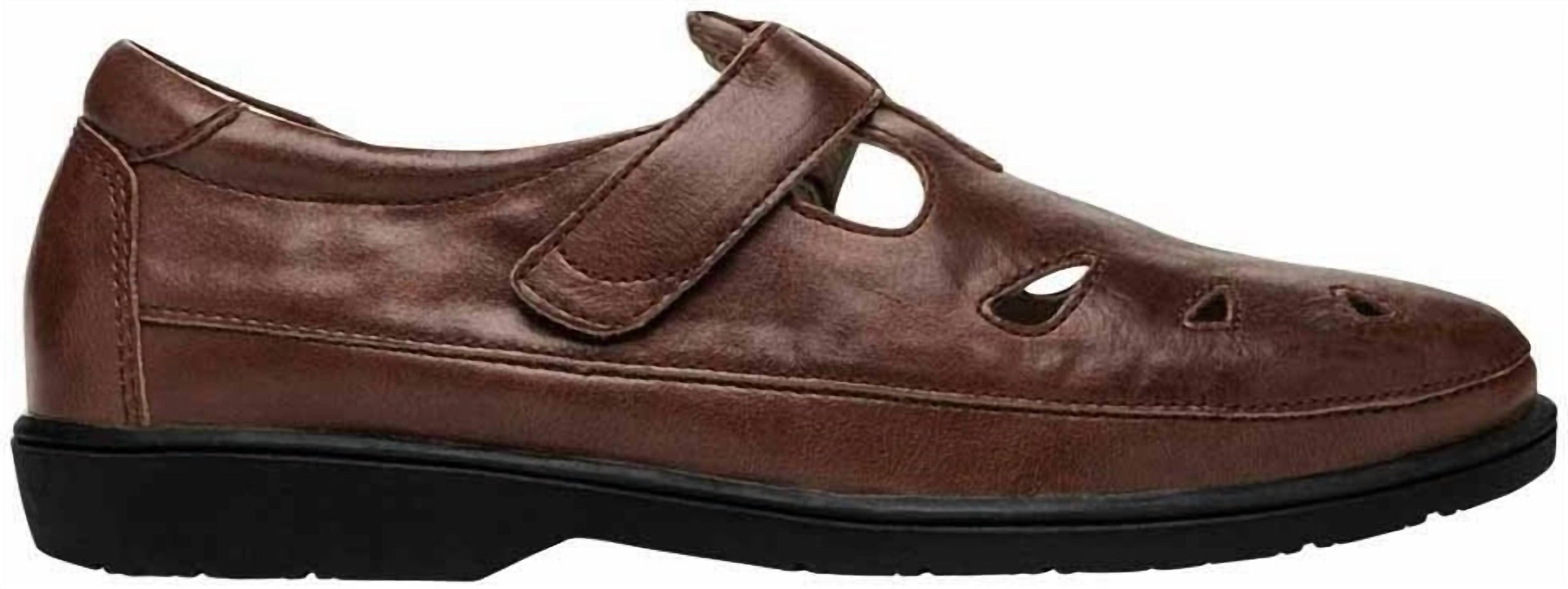 PROPET Women's Ladybug T-strap Walking Shoe in chestnut - women's flats - alternate view