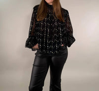 Elan - Starlight Sheer Blouse