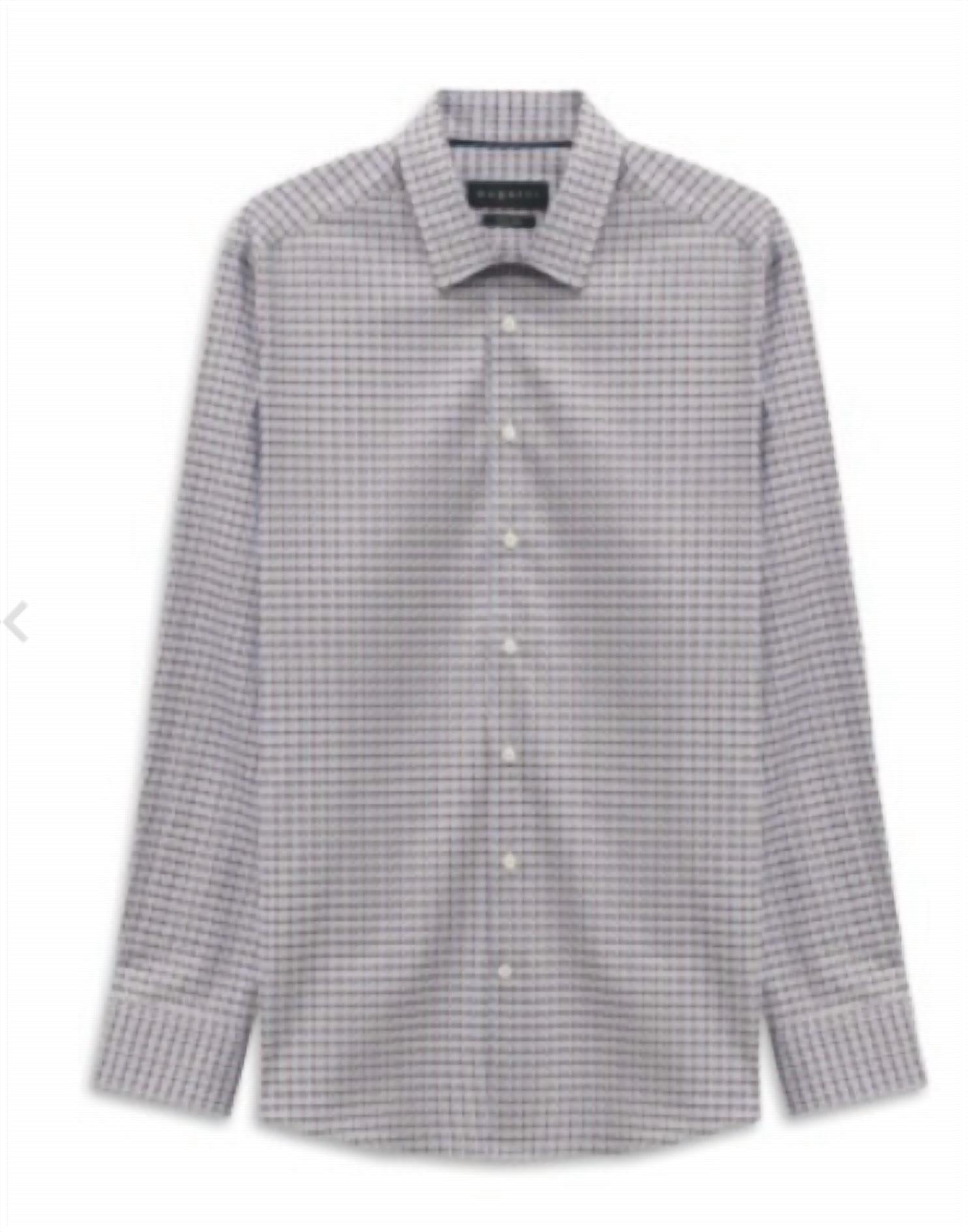 Bugatti - Men's Collared Long Sleeve Shirt