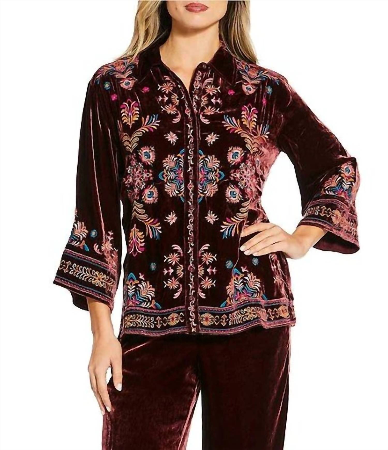 Johnny Was - BRANDI KIMONO SLEEVE SHIRT