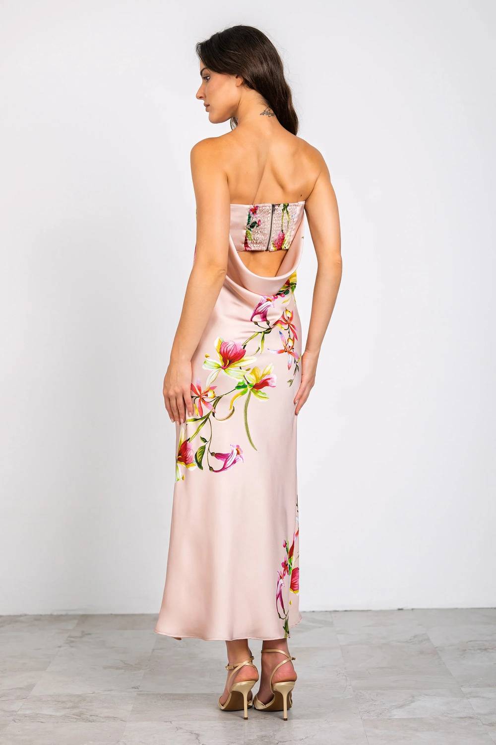 Lavender Brown - Talia Strapless Maxi Dress