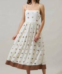 Sugarlips - Cerise Shells Senia Flowy Midi Dress