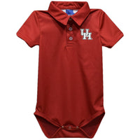 Vive La Fete - Boy's University Of Houston Cougars Embroidered Logo Performance Bodysuit