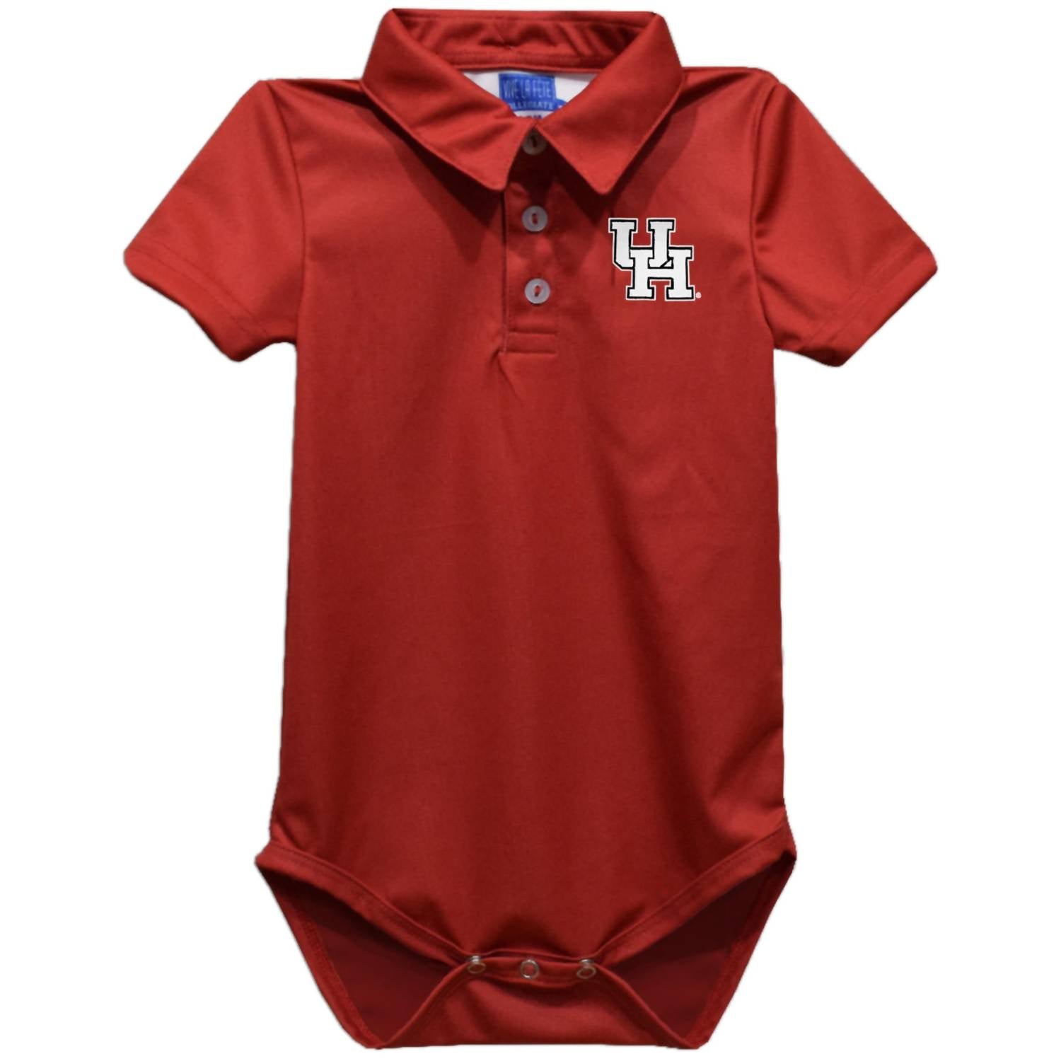 Vive La Fete - Boy's University Of Houston Cougars Embroidered Logo Performance Bodysuit