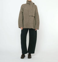 7115 By Szeki - Chunky Mockneck Sweater
