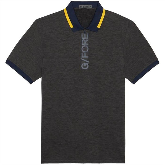 G/Fore - Men's Zip Jersey Polo Top