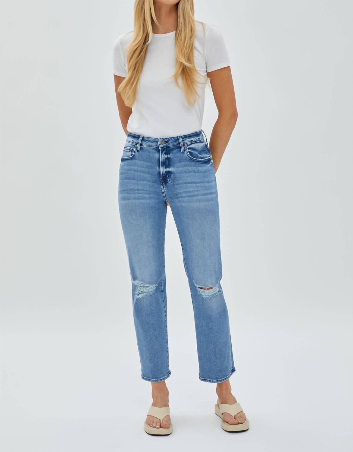 Hidden - Stretch Straight Leg Jeans