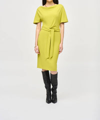 Joseph Ribkoff - Crepe Belted Sheath Dress