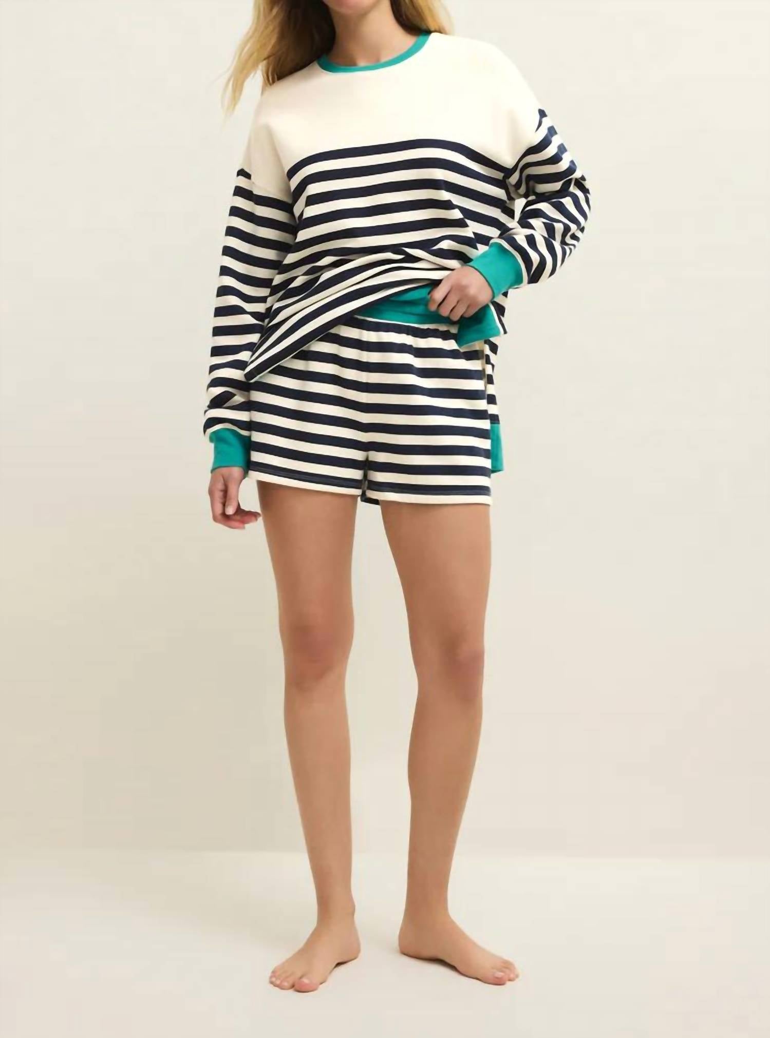 Z Supply Low Key Short in eclipse stripe - women's shorts - view 5