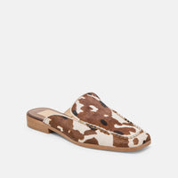 Dolce Vita Women's Bradley Calf Hair Flats in cocoa taurus - women's flats